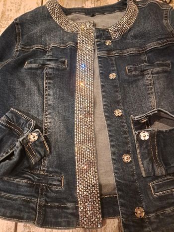 Veste strass en jeans