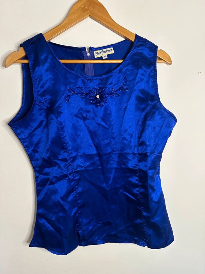 Tee shirt Bleu Bonheur T44