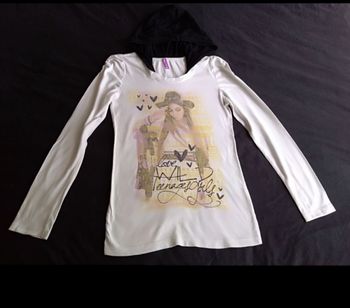 T-shirt à capuche motif imprimé ado 12 ans