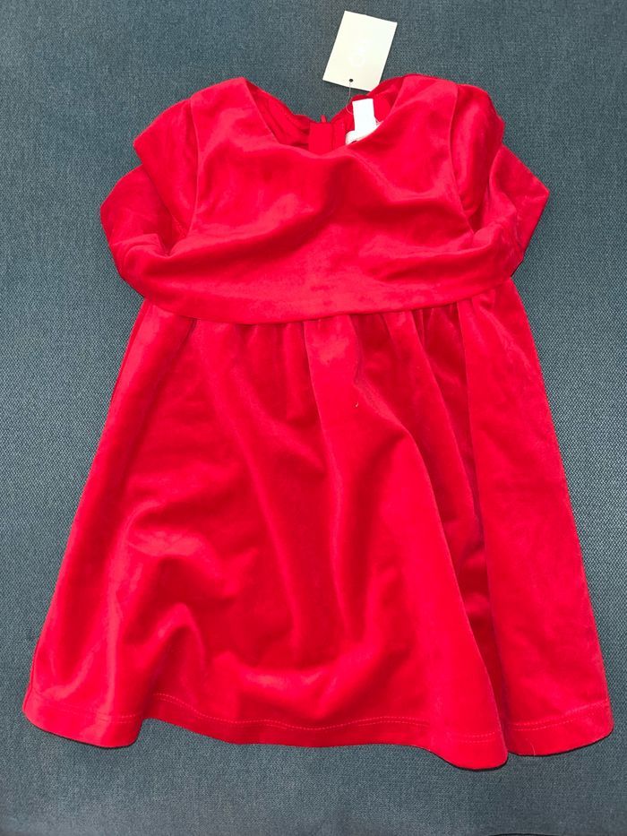 Robe rouge velours