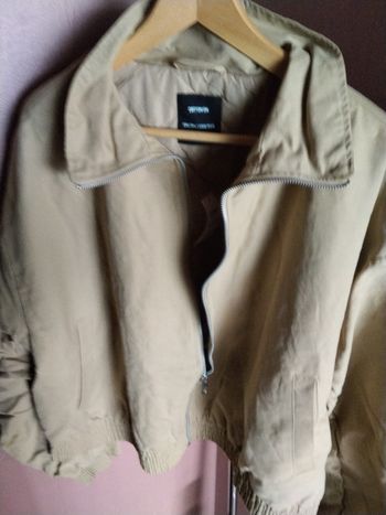 Bombers beige matelassé a l intérieur moutarde