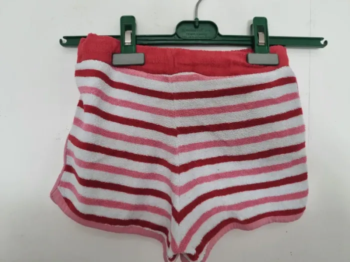 Short éponge à poches enfant - Taille 7 ans (122cm) - Sergent Major - Rouge et blanc - photo numéro 4