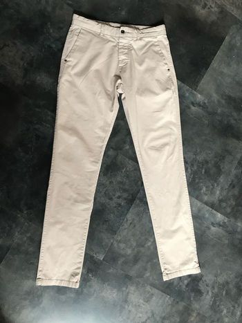 Pantalon chinos beige 36 Devred