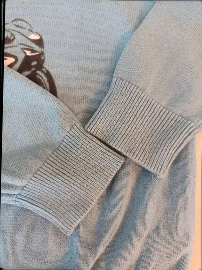 Pull col rond bleu In Extenso garçon 3 ans - photo numéro 3