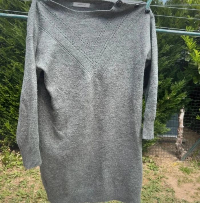 Robe pull grise Promod – Taille M Très bon état - photo numéro 3