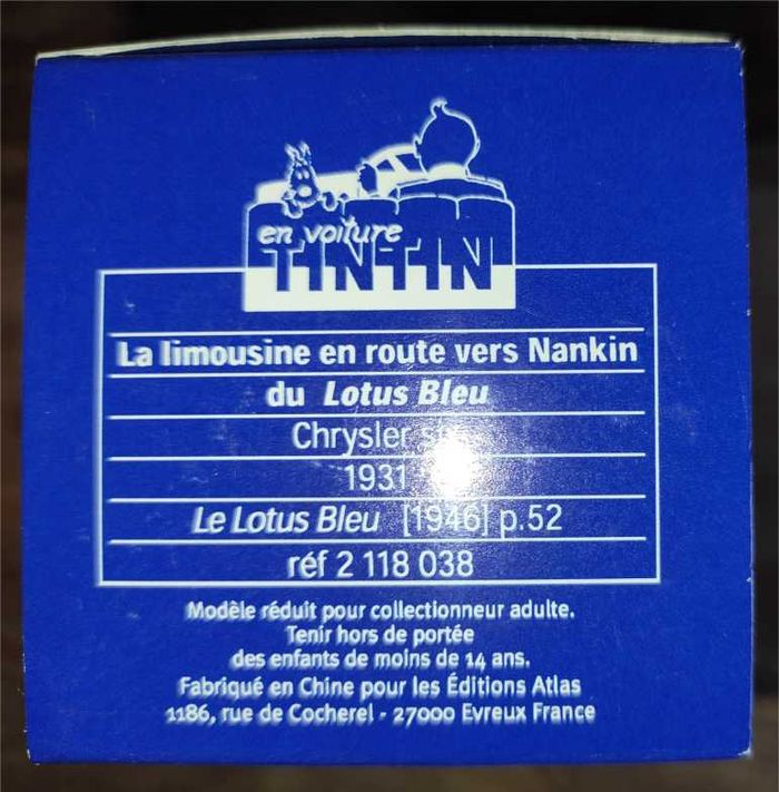 La Limousine en route vers Nankin Collection En Voiture Tintin - photo numéro 3