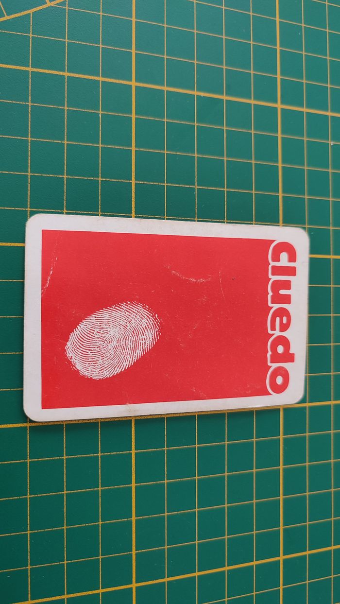 Carte clef anglaise en l'état Cluedo miro-meccano pièce détachée jeu de société #E26 - photo numéro 2