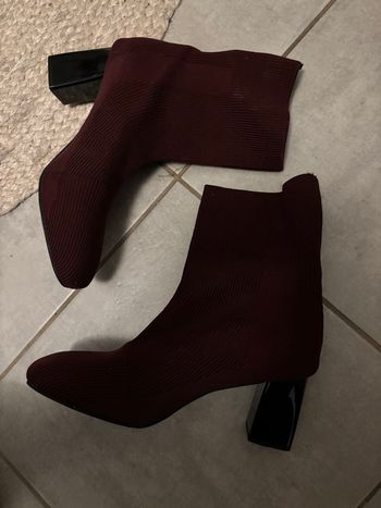 Bottines bordeaux taille 42