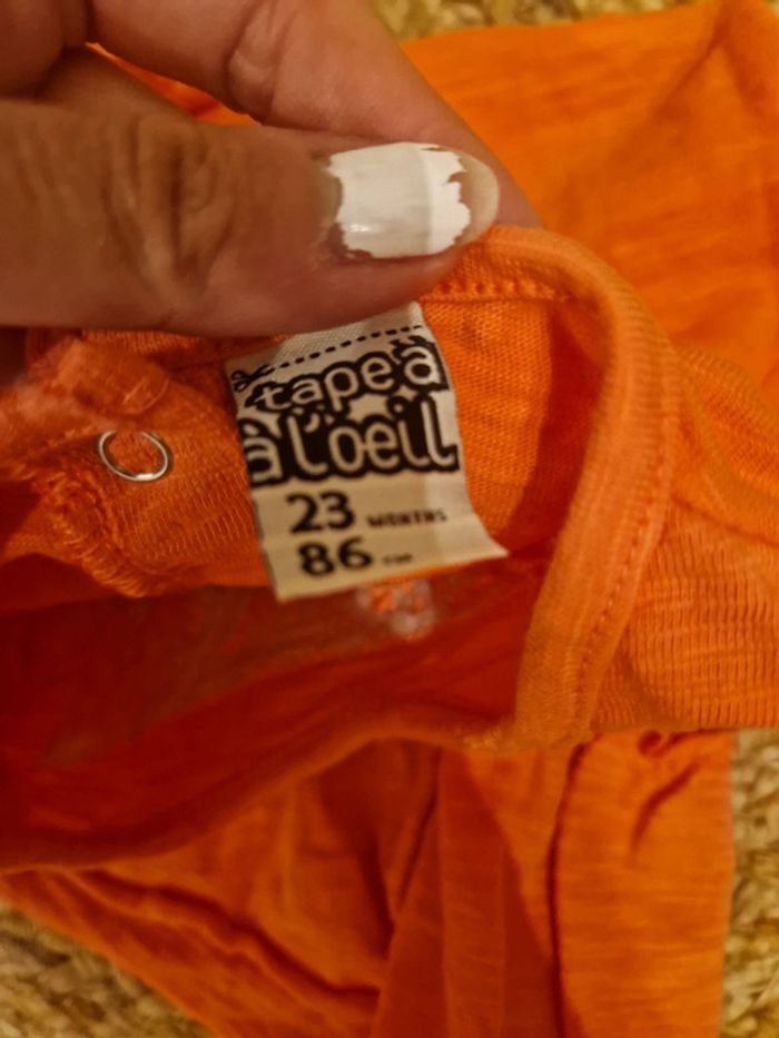 Jolie robe bohème corail Tape à l'œil 🐇23 mois🐇 - photo numéro 5