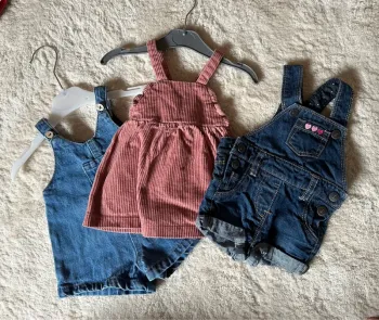 2 salopette short une salopette jupe