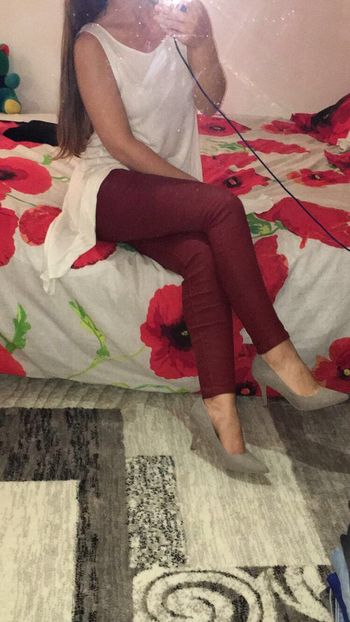 Pantalon zara Bordeaux