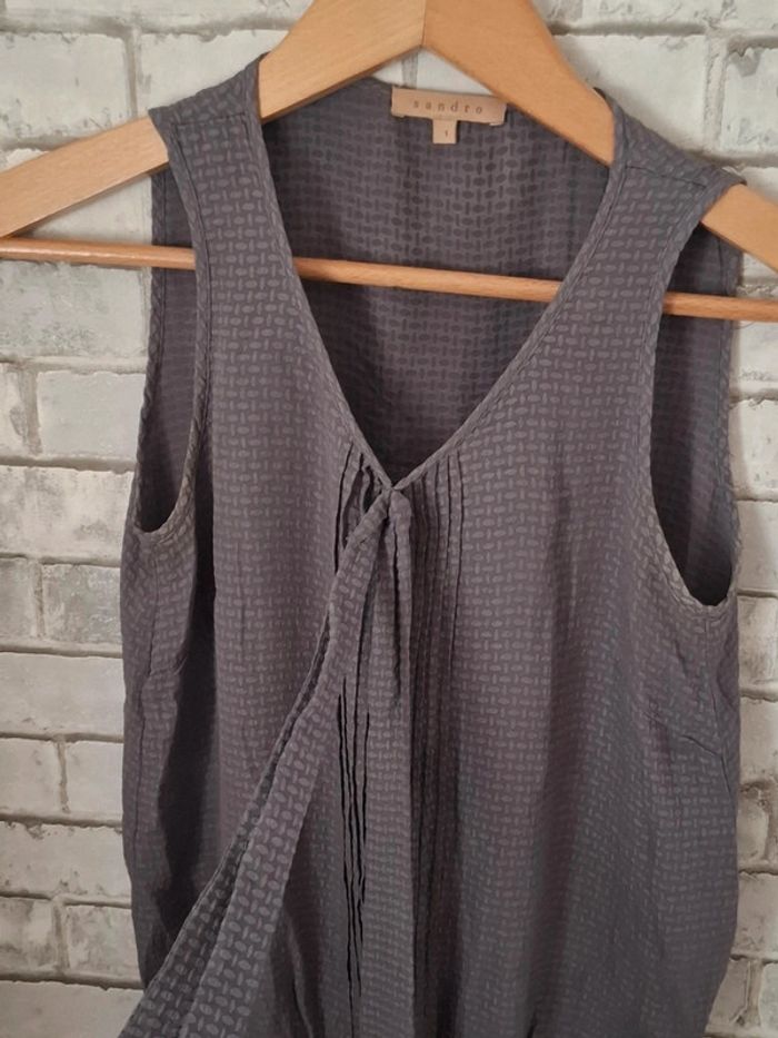 Blouse Sandro 100% Soie - photo numéro 6