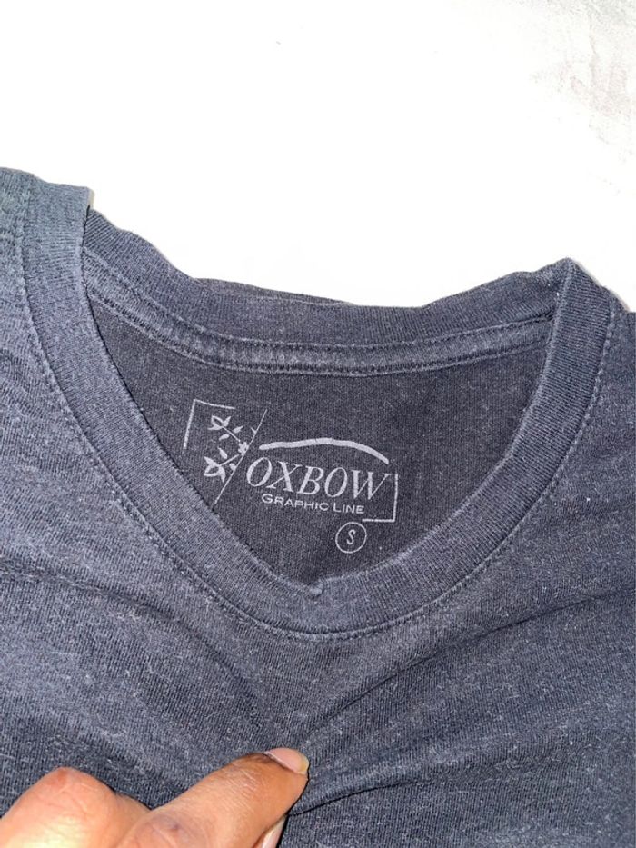 T-shirt Oxbow Noir Graphique Fleurs & Logo - Taille S - photo numéro 2