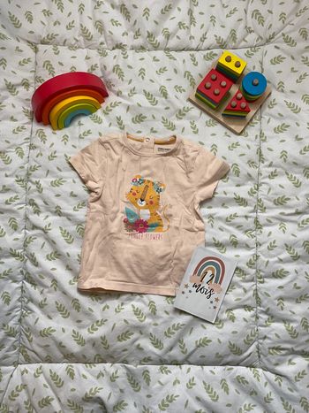 teeshirt manches courtes abricot 12 mois orchestra