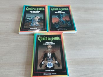 Lot de 3 livres, chair de poule, n°32, 31, 36
