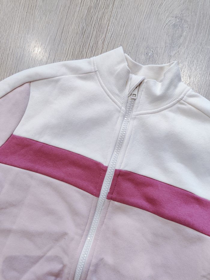 Veste sweat zippé rose Kiabi taille 12 ans - photo numéro 3
