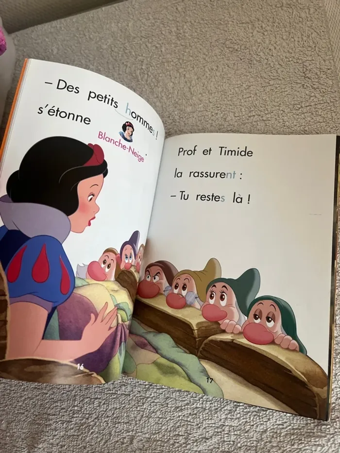 Livre “J’apprends à lire – début CP” 🏰 Blanche-Neige et les sept nains - photo numéro 3