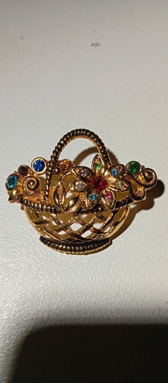 Broche panier de fleurs - photo numéro 2