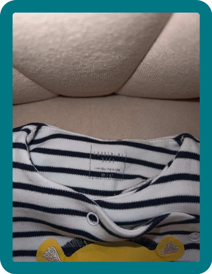 Pyjama rayé lion 6 mois - Carrement Beau - photo numéro 5