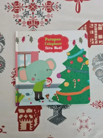 Livre de noël Patapan l’éléphant fête noël