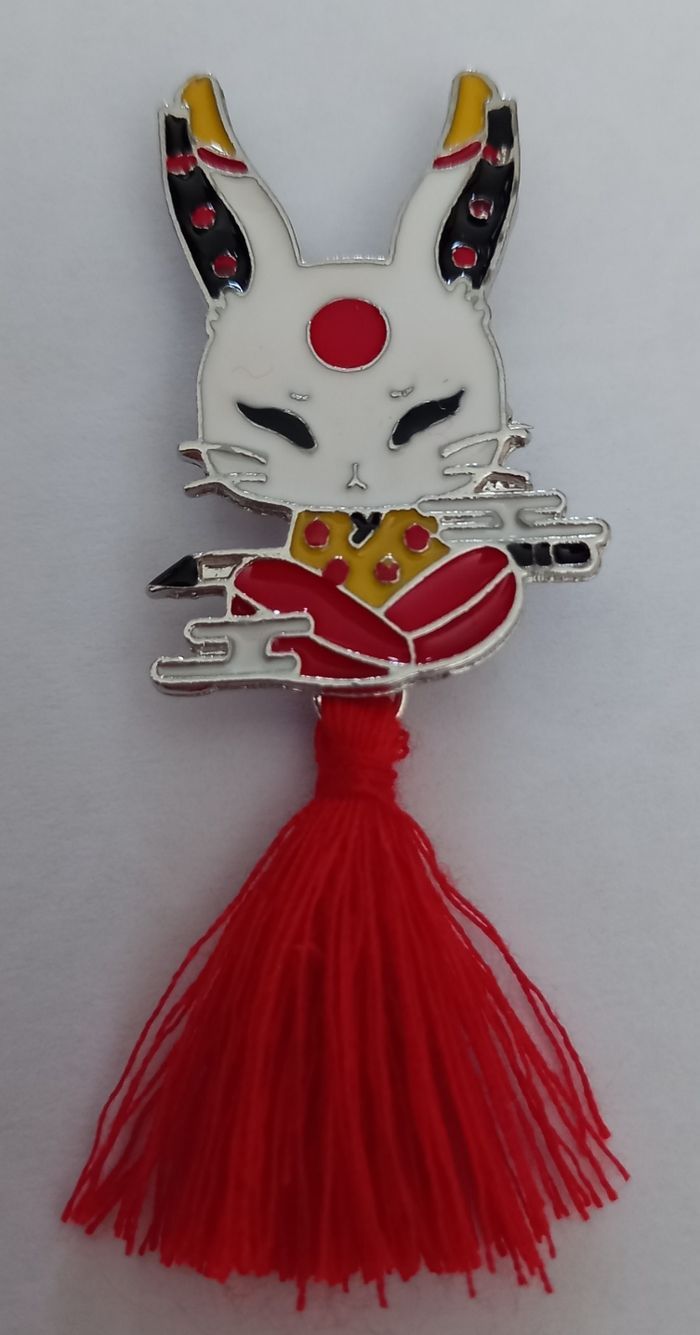 Broche lapin style japonais - photo numéro 2