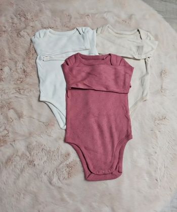 Lot de 3 bodies manches longues 12 mois