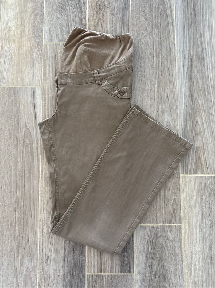 Jeans kaki de grossesse femme enceinte colline by verbaudet 38/M - photo numéro 4