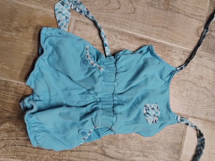 Ensemble bébé 12 mois fille bleu obaibi - photo numéro 3