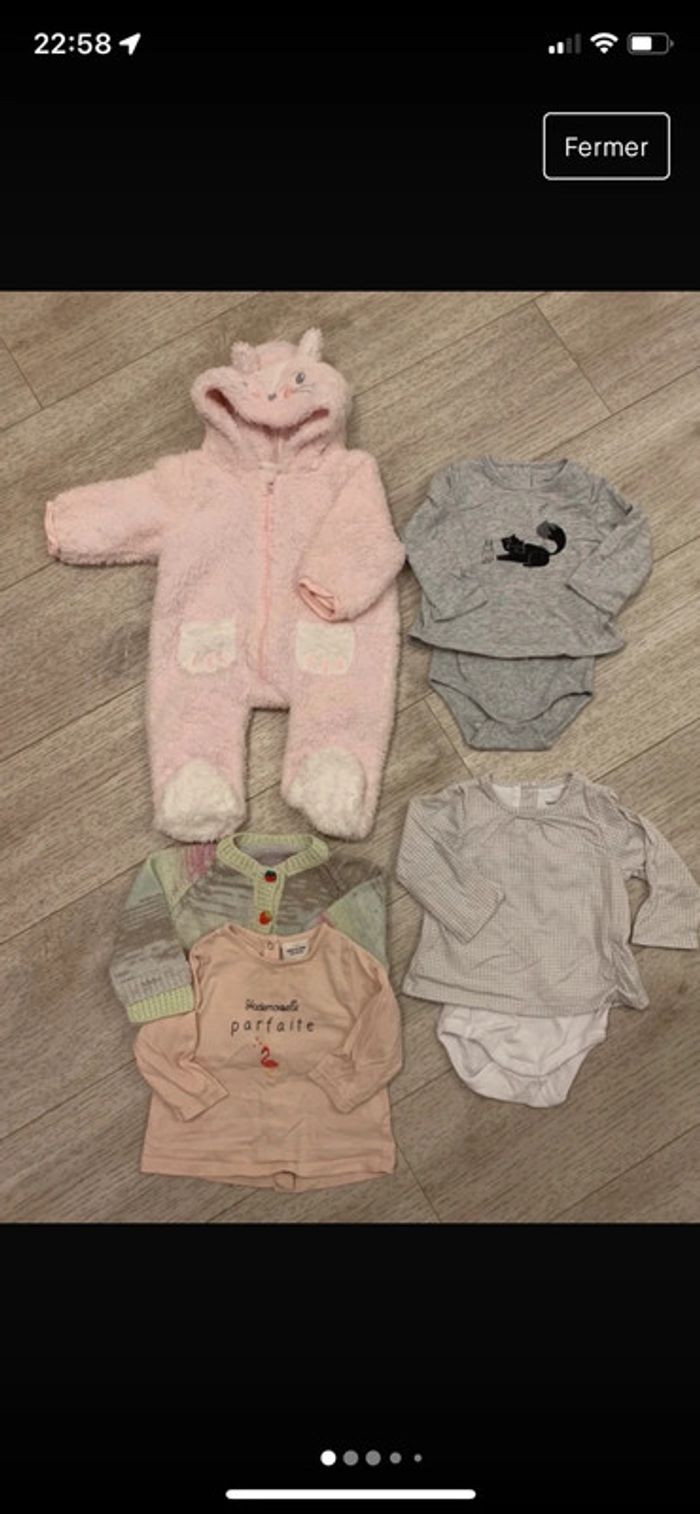 Lot 3/6 mois fille