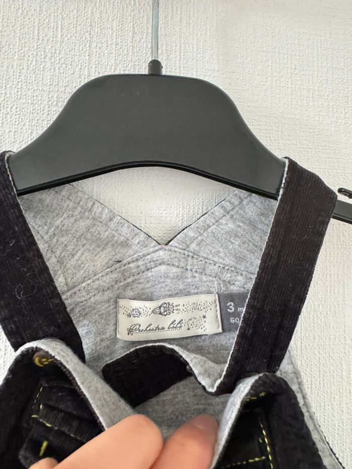 Salopette noir - taille 3 mois 🌼 - photo numéro 2