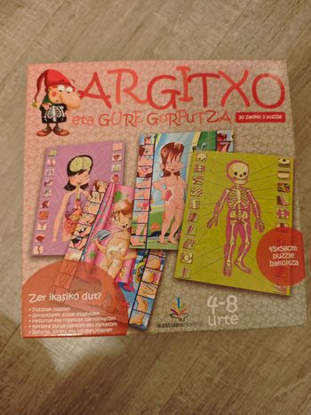Puzzle Argitxo corps humain, en basque 