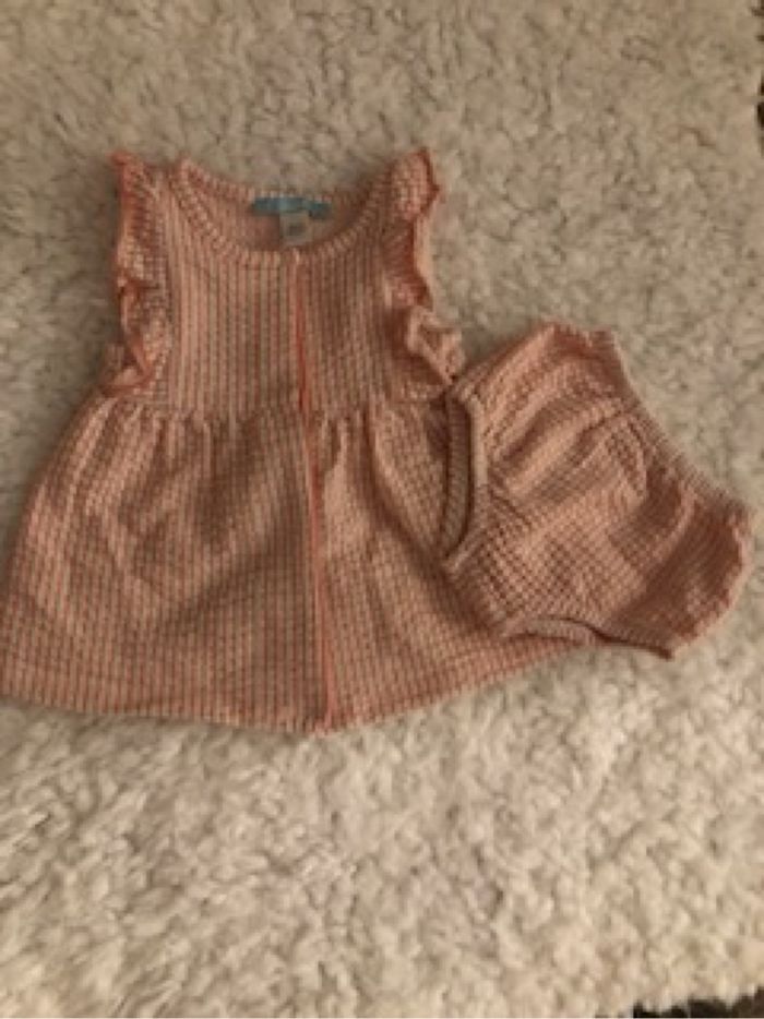 Robe bébé à rayure