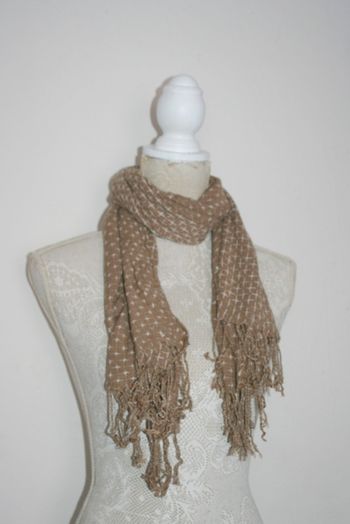 Foulard beige 120x55cm