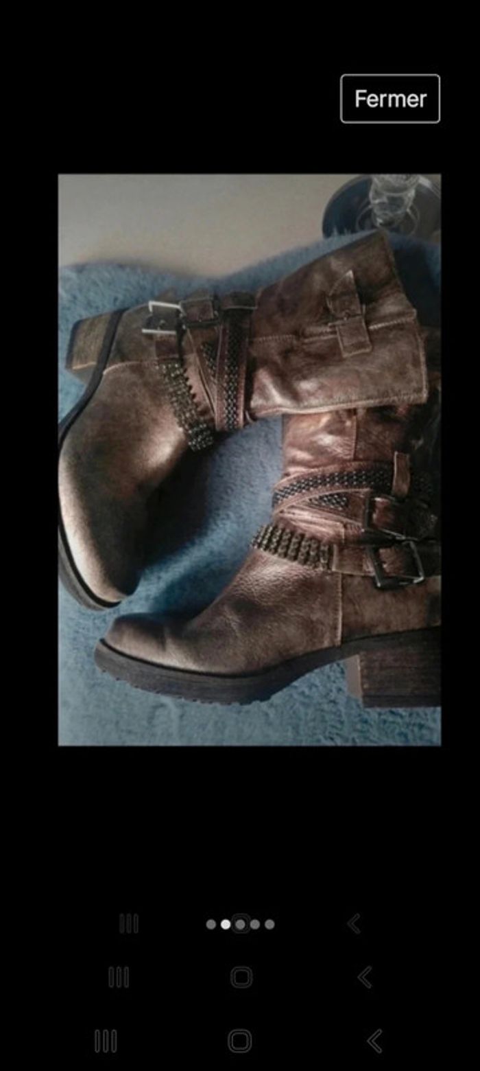 Botte en cuir acheté 198€ - photo numéro 2