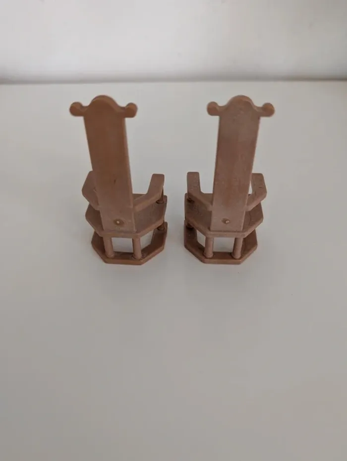 pièce détachée des playmobil 3440 3410 70955 chaise du moyen âge - photo numéro 2