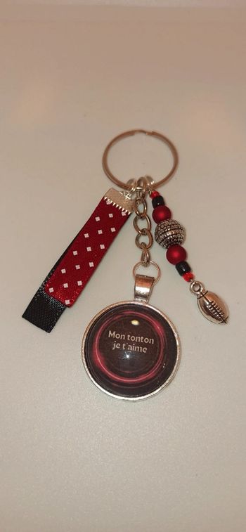 Cadeau tonton ,porte clé message " mon tonton je t'aime "