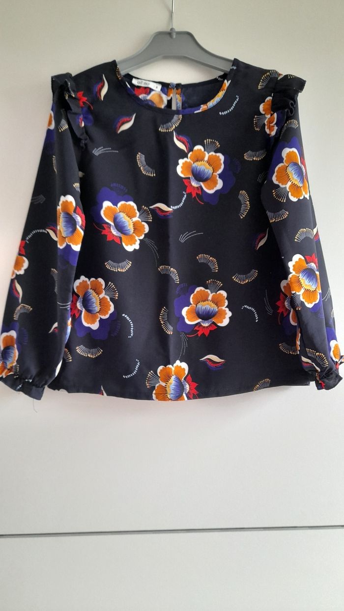 Blouse fleurie fille 8ans