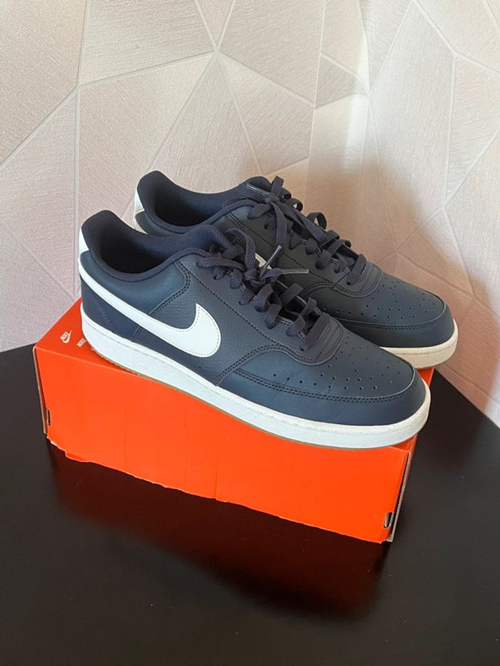 Nike Court Vision Low Obsidian/Blanc – Neuf avec étiquette – Taille 45 - photo numéro 2