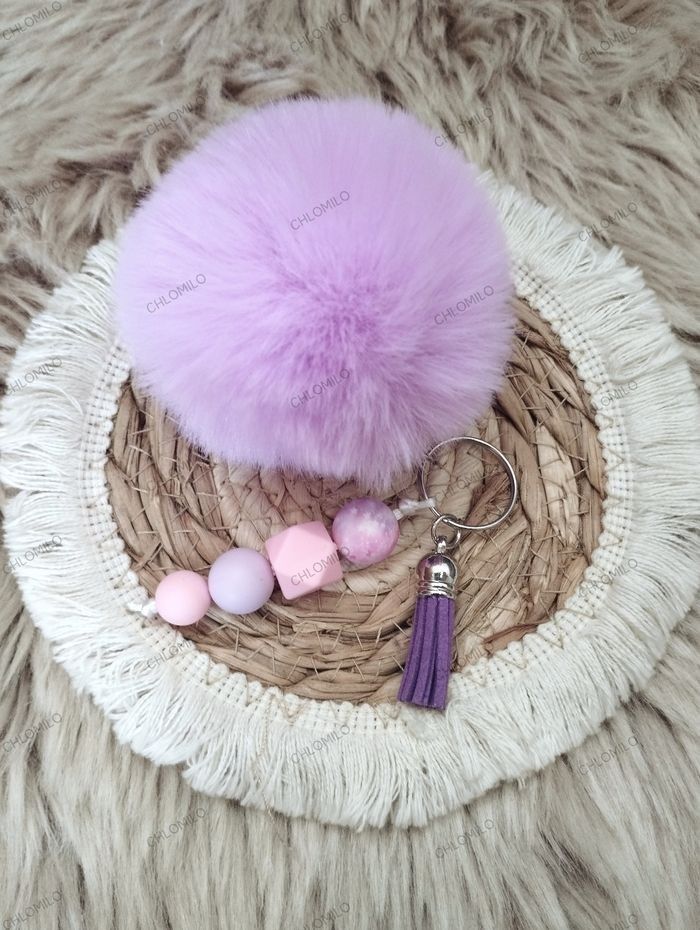 Porte clé pompon