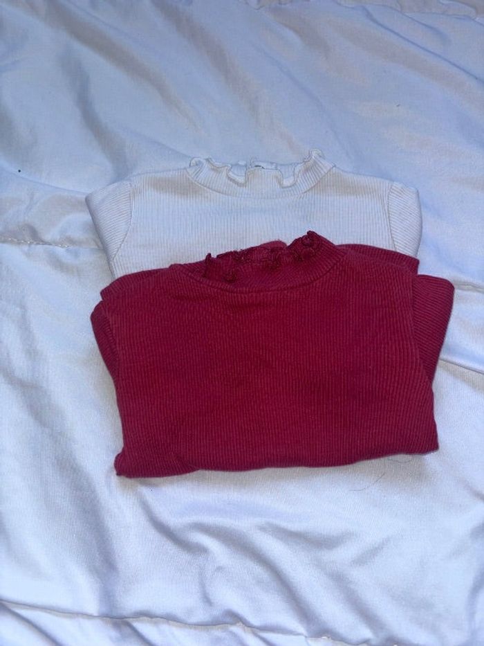 lot 2 tee shirt manche longue