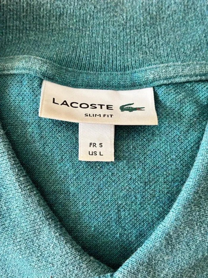 Polo Lacoste vert - photo numéro 4