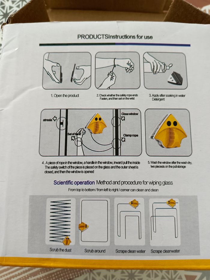 Brosse de nettoyage pour vitres magnétique + un kit de rechange - photo numéro 6