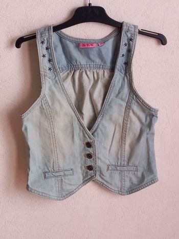 Gilet en jean fille 👧