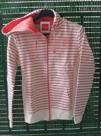 Veste Tissaia rayée beige-orange