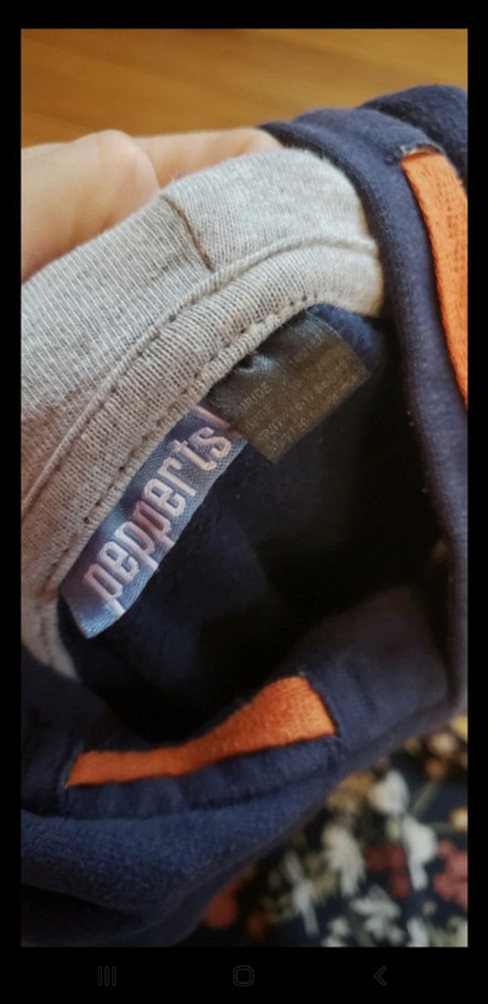 Sweat à capuche garçon marine pepperts 10 11 ans - photo numéro 2