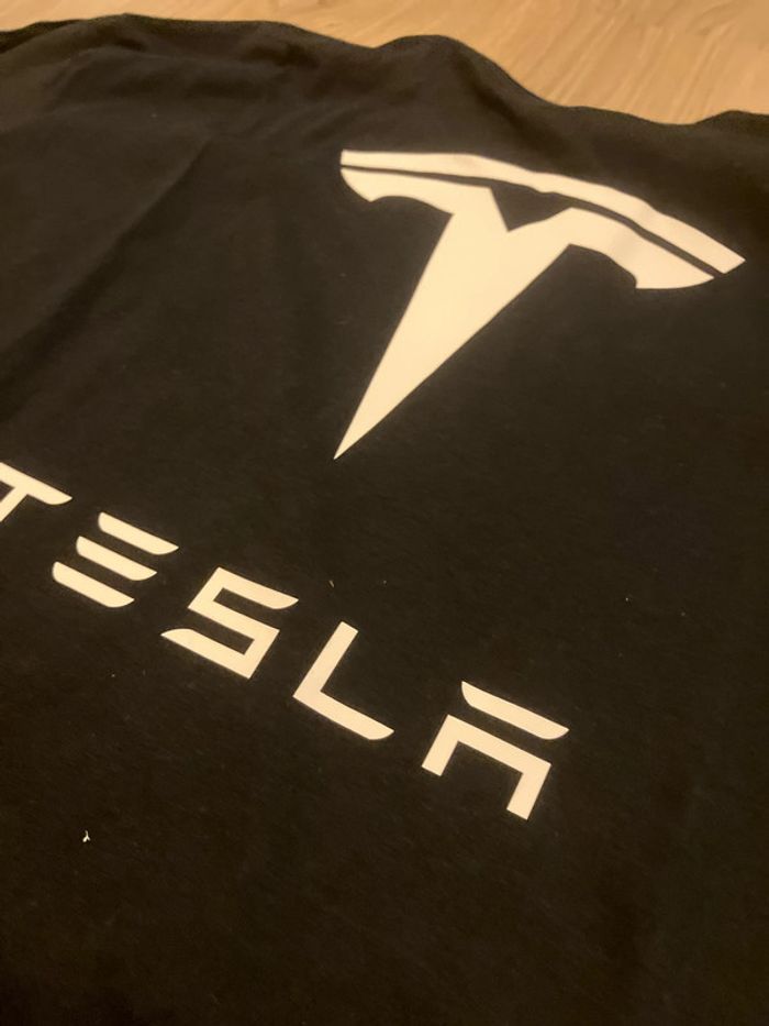 T shirt Tesla taille M noir - photo numéro 2