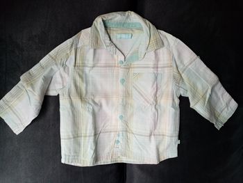 Chemise à carreaux manches longues