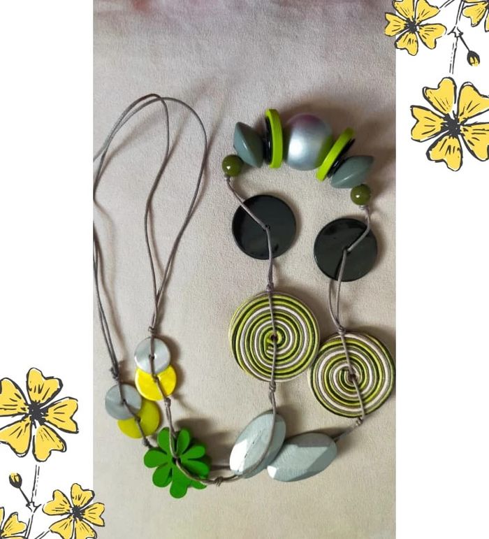 Collier long en bois - Collection Émeraude Urbaine - photo numéro 7