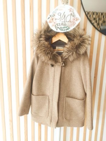 Manteau duffle-coat beige Zara 9/10ans