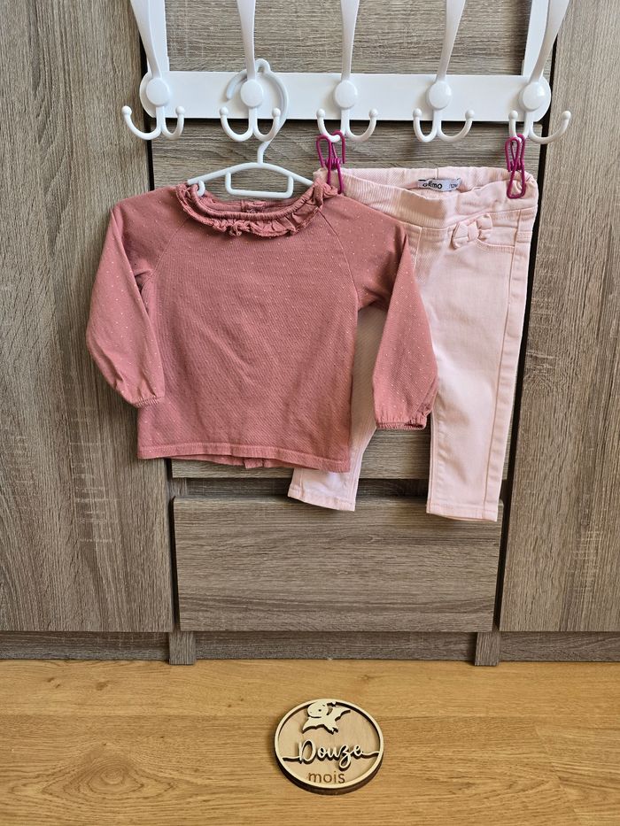 Vêtement Bébé Fille - Ensemble - Kiabi / Gémo - 12 mois